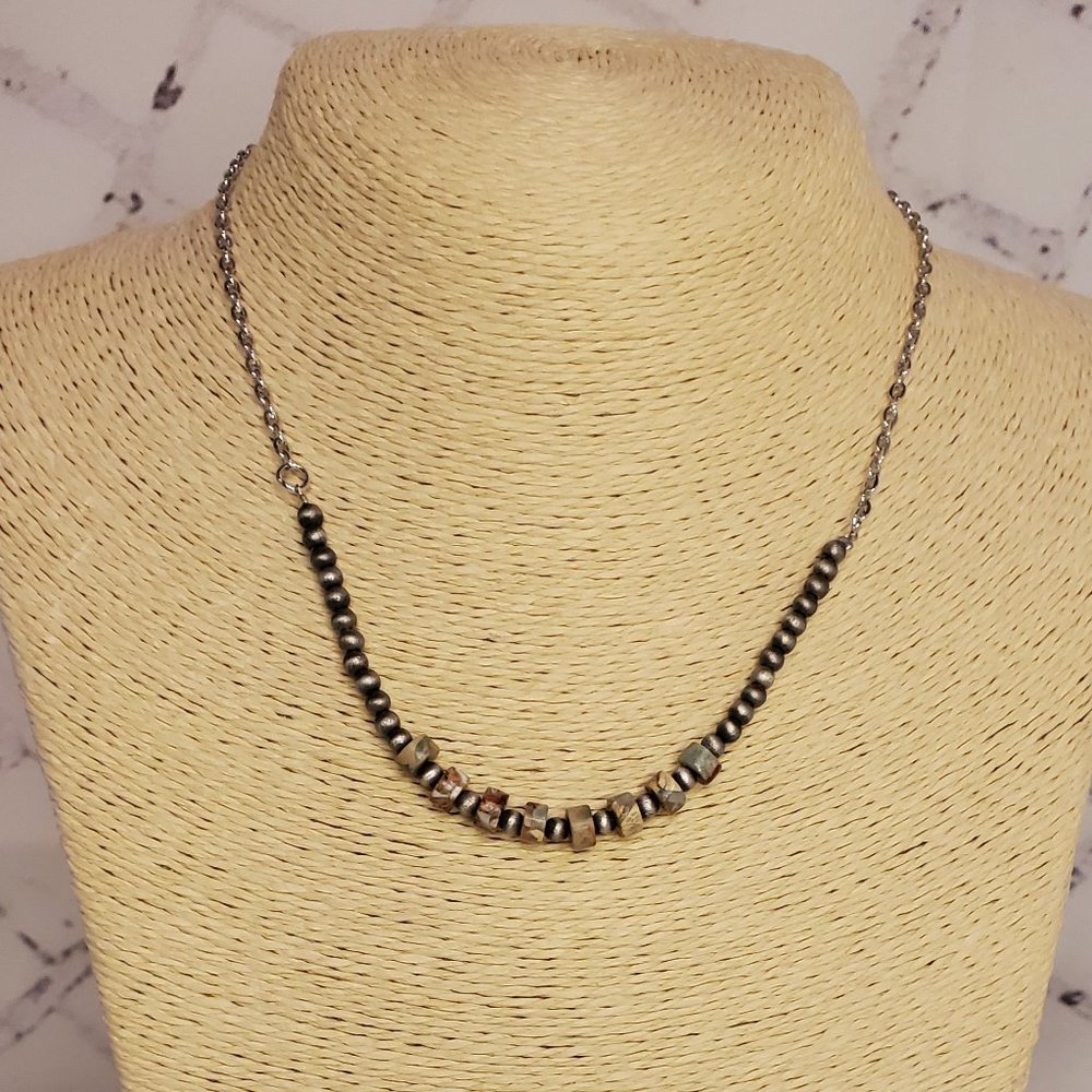 Choker Turquoise Navajo Western Pearl Necklace